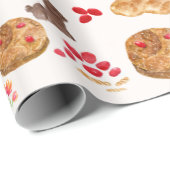 Papier Cadeau Aquarelle Cadeau grec Pâques enveloppé (Coin rond)