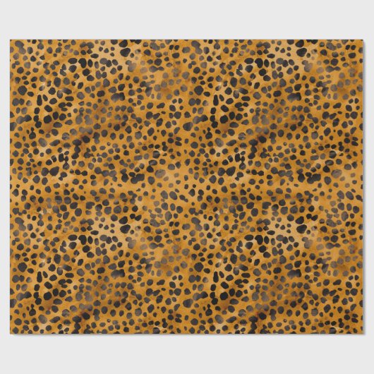 Papier Cadeau Aquarelle Cheetah Print (Plat)