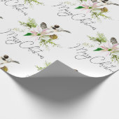 Papier Cadeau Aquarelle Chickadee Oiseau Nature Art (Coin)