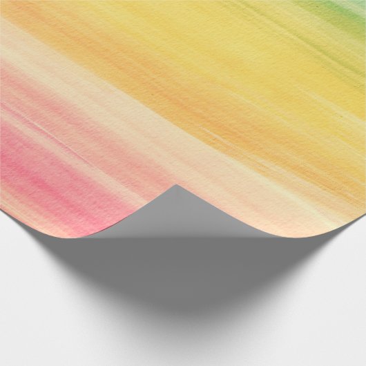 Papier Cadeau Aquarelle colorée Brosses (Coin)