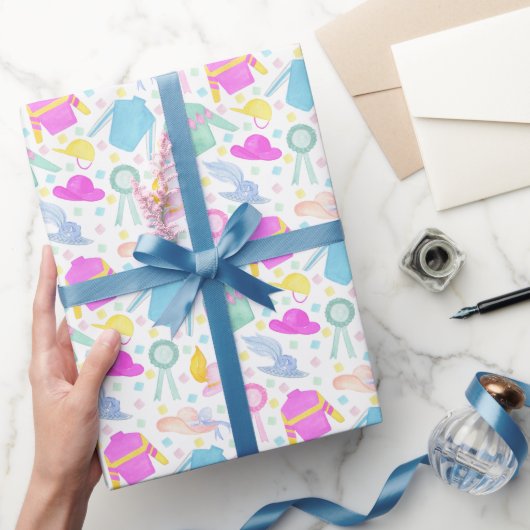 Papier Cadeau Aquarelle colorée Derby Jerseys & Casquette (Cadeaux)