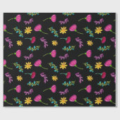 Papier Cadeau Aquarelle colorée Fiesta mexicaine (Plat)