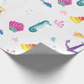 Papier Cadeau Aquarelle côtière (Coin)