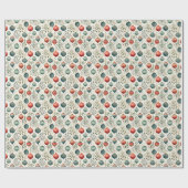 Papier Cadeau Aquarelle couleurs pastel Boules de Noël (Plat)