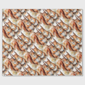 Papier Cadeau Aquarelle Cute Écureuil Animal Nature (Plat)