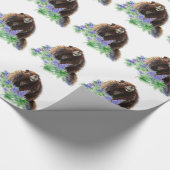 Papier Cadeau Aquarelle Cute Marmot Animal Nature Art (Coin)