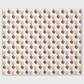 Papier Cadeau Aquarelle de betterave mignonne violet Vegan (Plat)