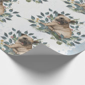 Papier Cadeau Aquarelle de chiot (Coin)