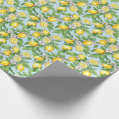 Papier Cadeau Aquarelle de citron (Coin)