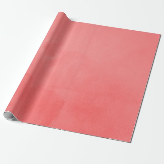 Papier Cadeau Aquarelle de corail vivant (Déroulé)