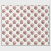 Papier Cadeau Aquarelle de fleur de protée sucrebuisson plante a (Plat)