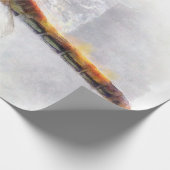 Papier Cadeau Aquarelle de libellule Pastel Arrière - plan blanc (Coin)