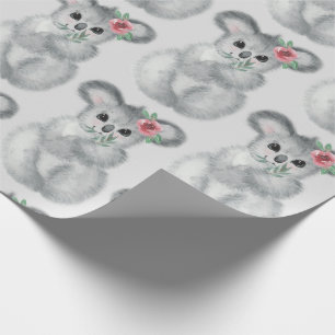 Papier Cadeau Aquarelle de l'ours Koala Cute Enveloppement moder
