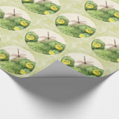 Papier Cadeau aquarelle de nénuphar (Coin)