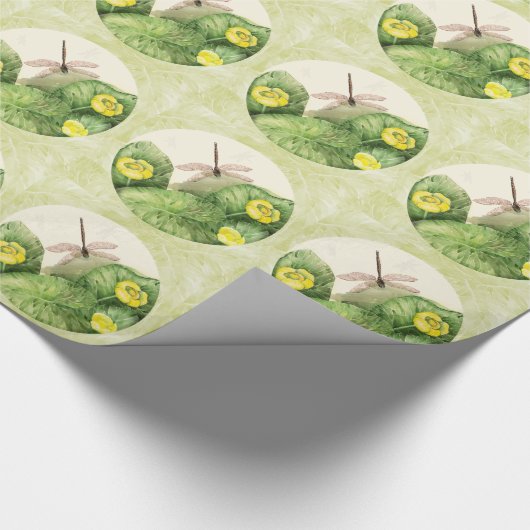 Papier Cadeau aquarelle de nénuphar (Coin)