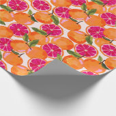 Papier Cadeau Aquarelle de pamplemousse (Coin)