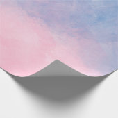 Papier Cadeau Aquarelle de quartz rose et de sérénité (Coin)