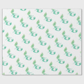 Papier Cadeau Aquarelle de sirène (Plat)
