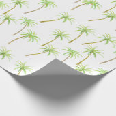 Papier Cadeau Aquarelle des palmiers tropicaux (Coin)