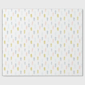 Papier Cadeau Aquarelle douce Chevron Motif (Plat)
