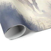 Papier Cadeau Aquarelle Dusty Western "Posse - The Chase" (Coin rond)