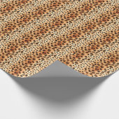 Papier Cadeau Aquarelle Empreinte de léopard : Texture de fourru (Coin)