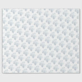 Papier Cadeau Aquarelle Empreinte de patte pour animaux de compa (Plat)