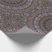 Papier Cadeau Aquarelle en velours profond Mandala dans les tons (Coin)