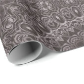 Papier Cadeau Aquarelle en velours profond Mandala dans les tons (Coin rond)