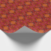 Papier Cadeau Aquarelle Et Encre Joli Art Motif Abstrait (Coin)