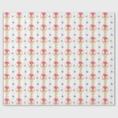 Papier Cadeau Aquarelle et Garland (Plat)