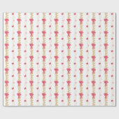 Papier Cadeau Aquarelle et Garland (Plat)