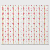 Papier Cadeau Aquarelle et Garland (Plat)