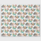 Papier Cadeau Aquarelle Été (Plat)