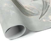 Papier Cadeau Aquarelle Eucalyptus Verdure Feuille (Coin rond)