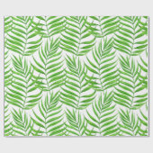 Papier Cadeau Aquarelle feuille de palme (Plat)