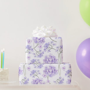 Papier Cadeau Aquarelle Fleur de Lavande