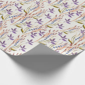 Papier Cadeau Aquarelle fleur sauvage (Coin)