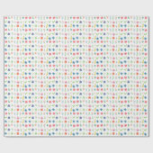 Papier Cadeau Aquarelle Florale (Plat)
