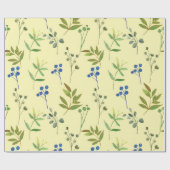 Papier Cadeau Aquarelle florale Idées cadeaux mignonnes 1 (Plat)