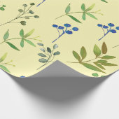 Papier Cadeau Aquarelle florale Idées cadeaux mignonnes 1 (Coin)