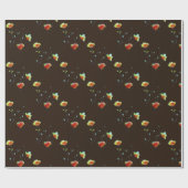 Papier Cadeau Aquarelle florale moderne d'art Abstrait (Plat)