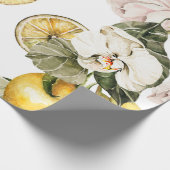 Papier Cadeau Aquarelle florale motif sans couture. Main peinte (Coin)