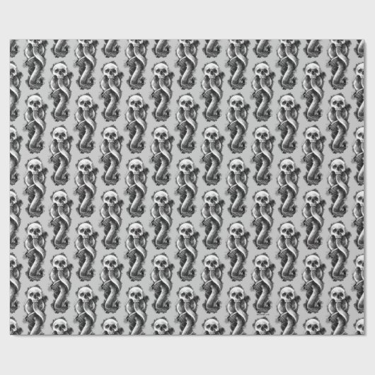 Papier Cadeau Aquarelle foncée de marque de Harry Potter | (Plat)