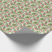 Papier Cadeau Aquarelle Framboise Motif sans couture (Coin)