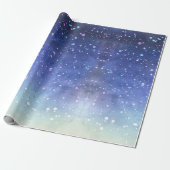 Papier Cadeau Aquarelle Galaxy (Déroulé)