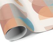 Papier Cadeau Aquarelle géométrique Abstraite moderne (Coin rond)