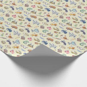 Papier Cadeau Aquarelle Harry Potter Icônes Enveloppement Papier