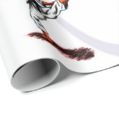 Papier Cadeau aquarelle illustration la diversité de karate do (Coin rond)