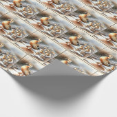 Papier Cadeau Aquarelle Mère Canard Avec Collier (Coin)